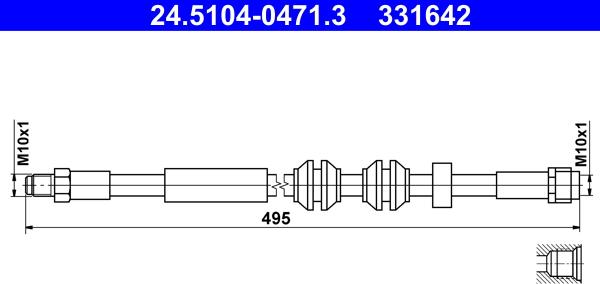 ATE 24.5104-0471.3 - Jarruletku inparts.fi