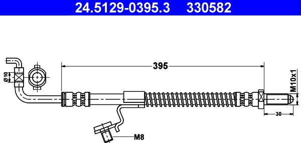 ATE 24.5129-0395.3 - Jarruletku inparts.fi