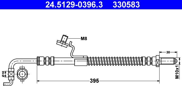 ATE 24.5129-0396.3 - Jarruletku inparts.fi