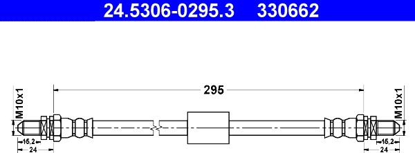 ATE 24.5306-0295.3 - Jarruletku inparts.fi