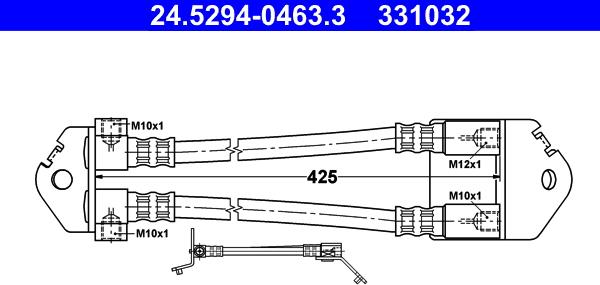 ATE 24.5294-0463.3 - Jarruletku inparts.fi