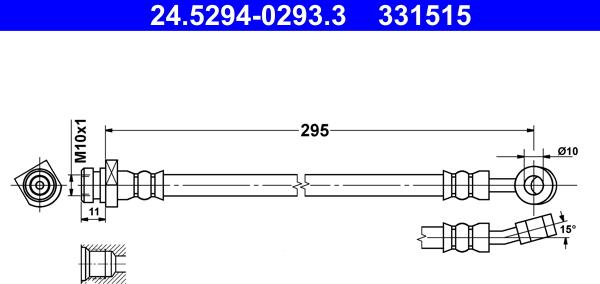 ATE 24.5294-0293.3 - Jarruletku inparts.fi