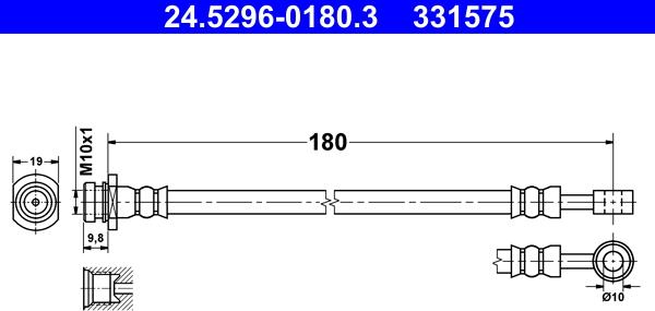 ATE 24.5296-0180.3 - Jarruletku inparts.fi