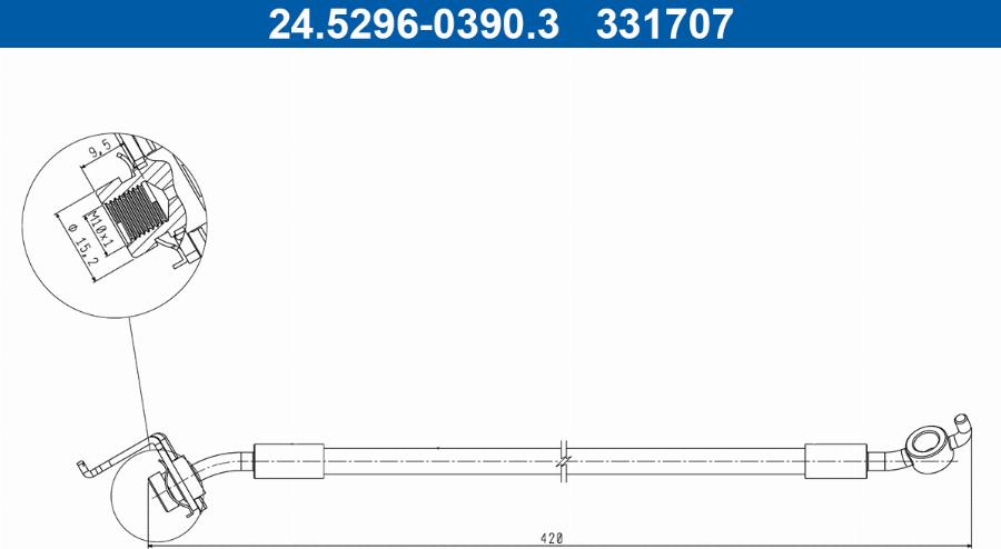 ATE 24.5296-0390.3 - Jarruletku inparts.fi