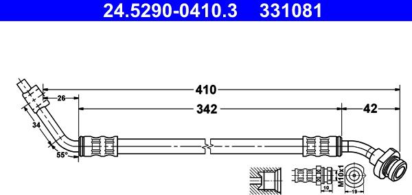 ATE 24.5290-0410.3 - Jarruletku inparts.fi