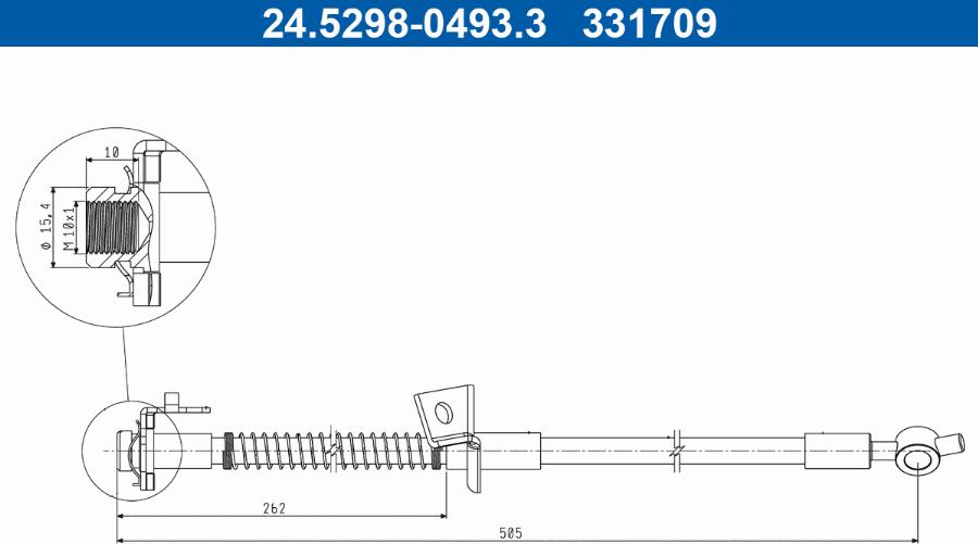 ATE 24.5298-0493.3 - Jarruletku inparts.fi