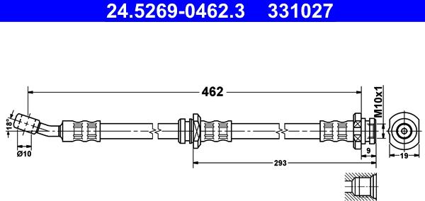 ATE 24.5269-0462.3 - Jarruletku inparts.fi