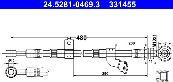 ATE 24.5281-0469.3 - Jarruletku inparts.fi