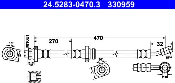 ATE 24.5283-0470.3 - Jarruletku inparts.fi