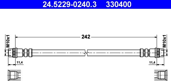 ATE 24.5229-0240.3 - Jarruletku inparts.fi