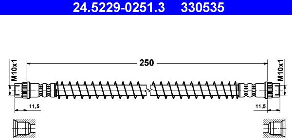 ATE 24.5229-0251.3 - Jarruletku inparts.fi