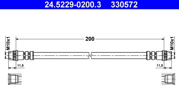 ATE 24.5229-0200.3 - Jarruletku inparts.fi