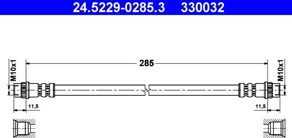 ATE 24.5229-0285.3 - Jarruletku inparts.fi