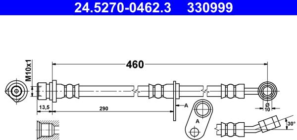 ATE 24.5270-0462.3 - Jarruletku inparts.fi