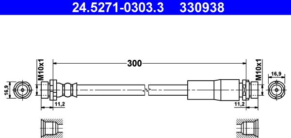 ATE 24.5271-0303.3 - Jarruletku inparts.fi