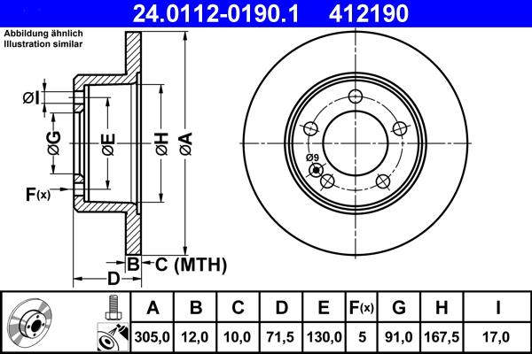 ATE 24.0112-0190.1 - Jarrulevy inparts.fi