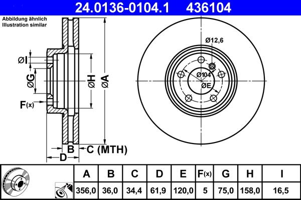 ATE 24.0136-0104.1 - Jarrulevy inparts.fi