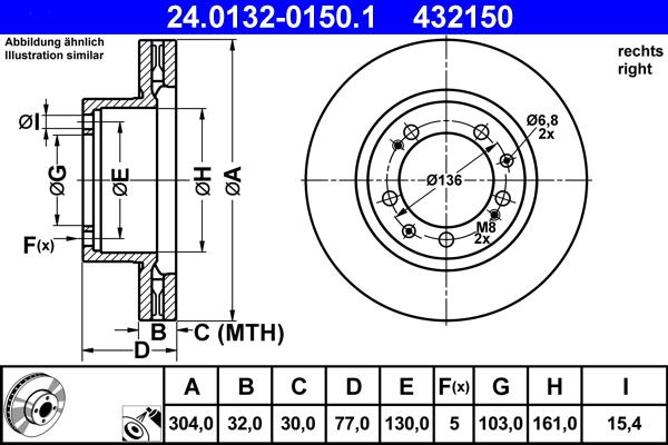 ATE 24.0132-0150.1 - Jarrulevy inparts.fi