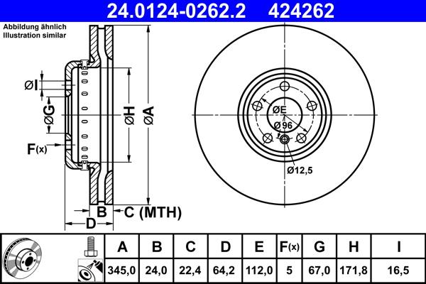 ATE 24.0124-0262.2 - Jarrulevy inparts.fi