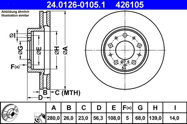 ATE 24.0126-0105.1 - Jarrulevy inparts.fi