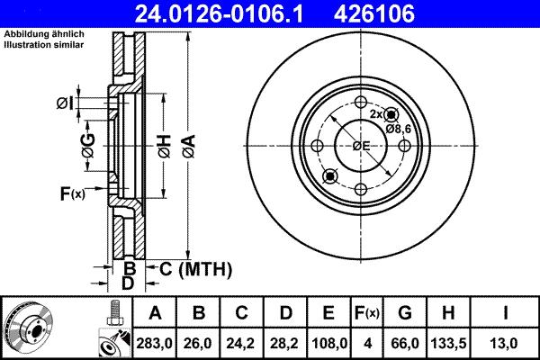 ATE 24.0126-0106.1 - Jarrulevy inparts.fi