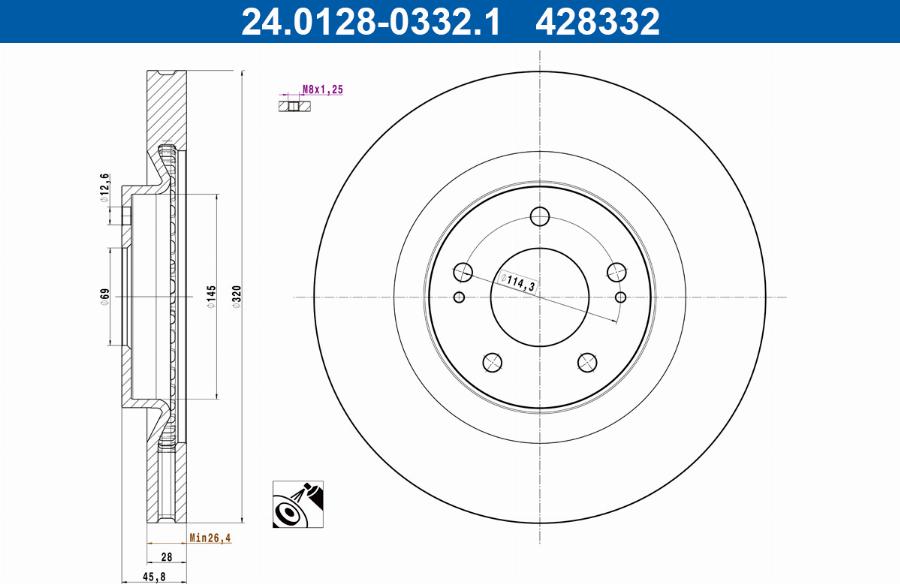 ATE 24.0128-0332.1 - Jarrulevy inparts.fi