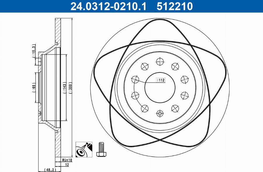 ATE 24.0312-0210.1 - Jarrulevy inparts.fi