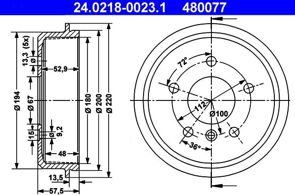 ATE 24.0218-0023.1 - Jarrurumpu inparts.fi