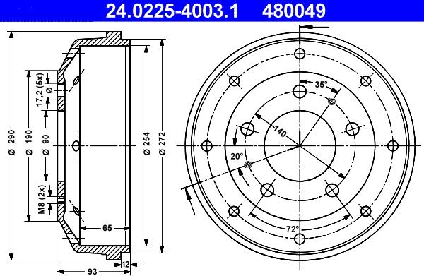 ATE 24.0225-4003.1 - Jarrurumpu inparts.fi