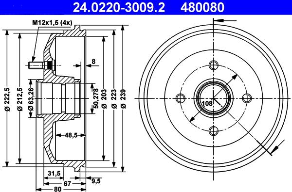 ATE 24.0220-3009.2 - Jarrurumpu inparts.fi