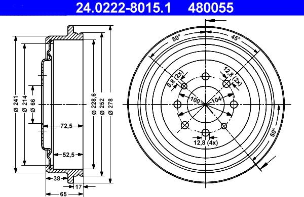 ATE 24.0222-8015.1 - Jarrurumpu inparts.fi