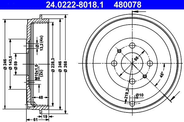 ATE 24.0222-8018.1 - Jarrurumpu inparts.fi