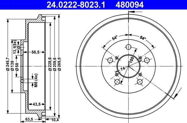 ATE 24.0222-8023.1 - Jarrurumpu inparts.fi