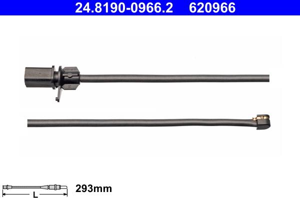 ATE 24.8190-0966.2 - Kulumisenilmaisin, jarrupala inparts.fi