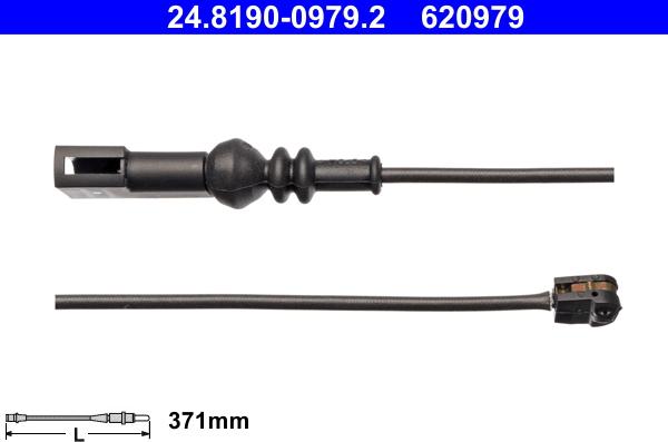 ATE 24.8190-0979.2 - Kulumisenilmaisin, jarrupala inparts.fi