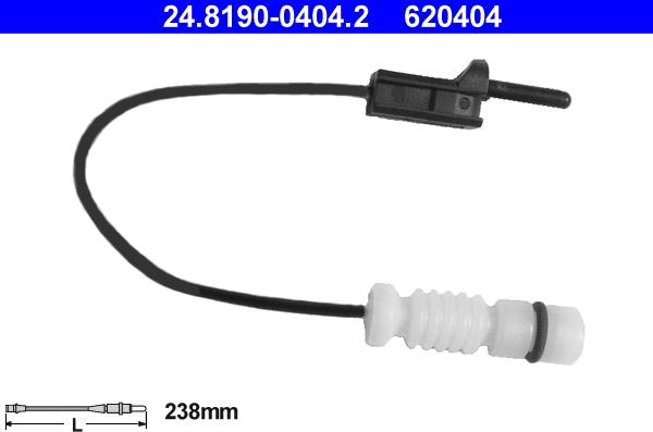 ATE 24.8190-0404.2 - Kulumisenilmaisin, jarrupala inparts.fi