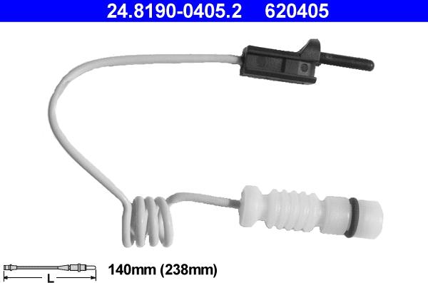 ATE 24.8190-0405.2 - Kulumisenilmaisin, jarrupala inparts.fi