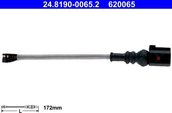 ATE 24.8190-0065.2 - Kulumisenilmaisin, jarrupala inparts.fi