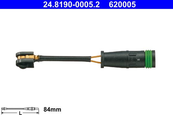 ATE 24.8190-0005.2 - Kulumisenilmaisin, jarrupala inparts.fi