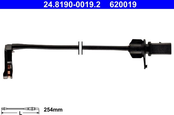 ATE 24.8190-0019.2 - Kulumisenilmaisin, jarrupala inparts.fi