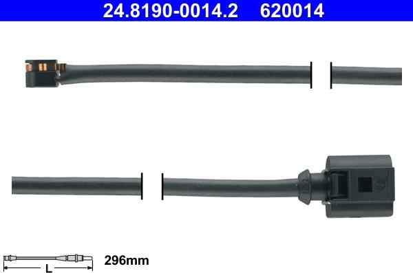 ATE 24.8190-0014.2 - Kulumisenilmaisin, jarrupala inparts.fi