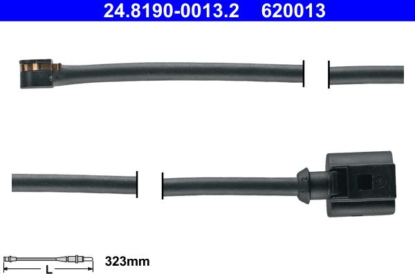 ATE 24.8190-0013.2 - Kulumisenilmaisin, jarrupala inparts.fi