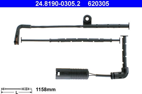 ATE 24.8190-0305.2 - Kulumisenilmaisin, jarrupala inparts.fi