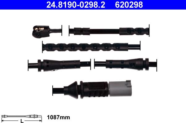 ATE 24.8190-0298.2 - Kulumisenilmaisin, jarrupala inparts.fi