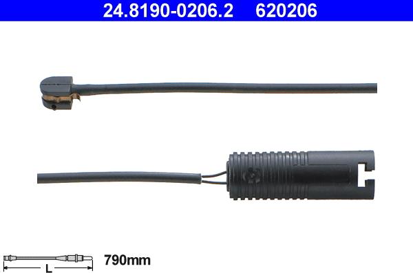 ATE 24.8190-0206.2 - Kulumisenilmaisin, jarrupala inparts.fi