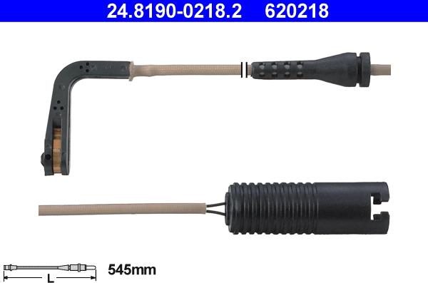 ATE 24.8190-0218.2 - Kulumisenilmaisin, jarrupala inparts.fi