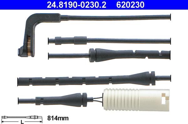 ATE 24.8190-0230.2 - Kulumisenilmaisin, jarrupala inparts.fi