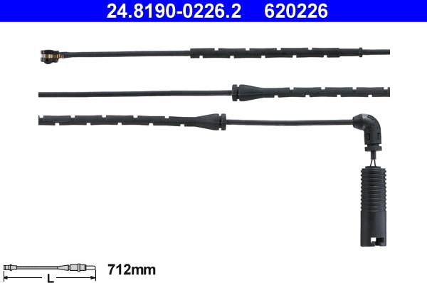 ATE 24.8190-0226.2 - Kulumisenilmaisin, jarrupala inparts.fi