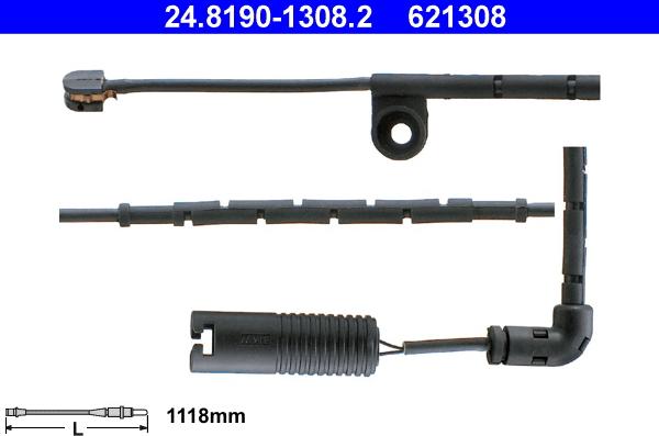 ATE 24.8190-1308.2 - Kulumisenilmaisin, jarrupala inparts.fi