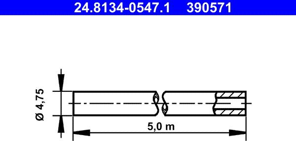 ATE 24.8134-0547.1 - Jarruputki inparts.fi